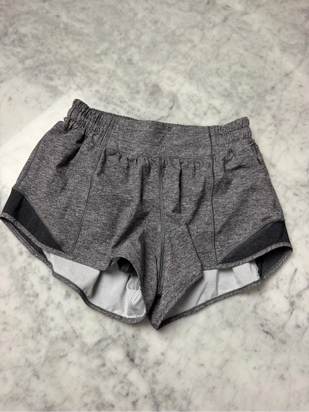 lululemon athletica Women's Heather Gray Athletic Shorts